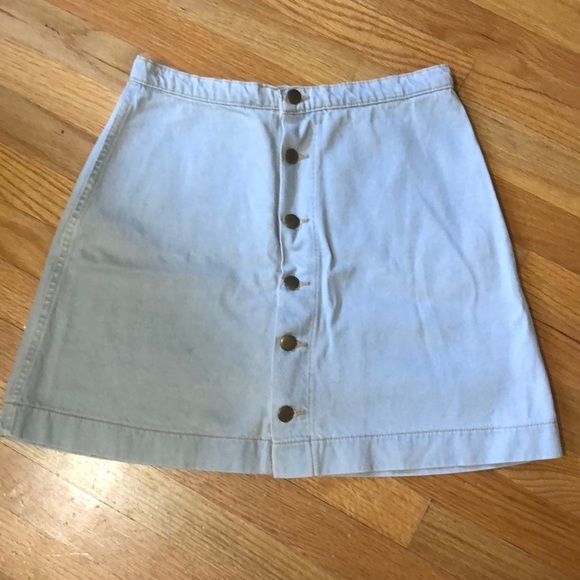 American Apparel Button Down Denim Skirt - Picture 1 of 2
